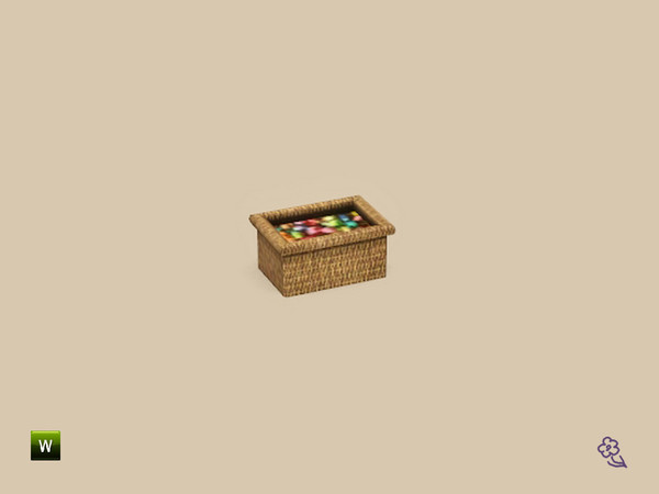 Sims 3 — Easter Egg Basket by Flovv — A basket full with tasty chocolate eggs. Grab yours!