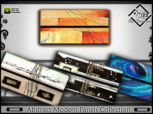 Sims 3 — Abstract Modern Panels Collection by Devirose — The Panels are abstract, intense fantasies,lively,modern-4