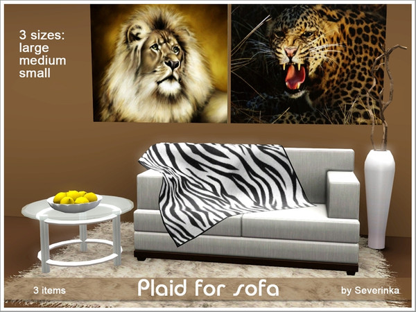 Sims 3 — Set plaids for sofa by Severinka_ — Created by Severinka 3 plaids for sifa different size: big, medium and small
