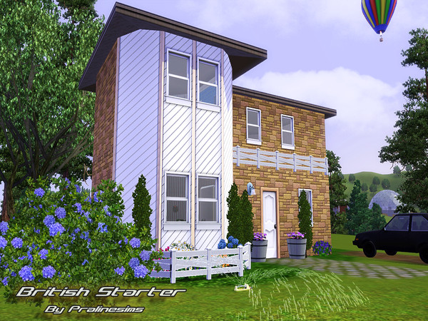 Sims 3 — British Starter  by TSR Archive — A cute little fully furnished starter home for your simmies:) With a sweet