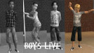 Sims 2 — BoysLiveS7Bone by rissabeme — S7Bone Graphic Tee , Jean Shorts , Converse