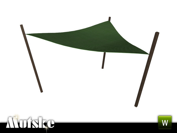 Sims 3 — Outdoor Aria Sunshade 5x5 by Mutske — 2 recolorable parts. Environment 1. Made by Mutske@TSR. TSRAA.