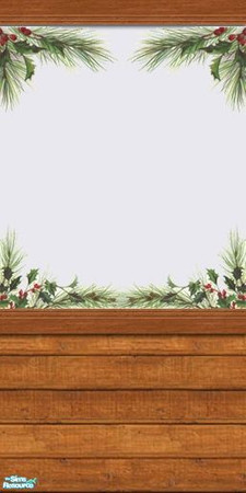 Sims 2 — grks Christmas walls and floor - Pine by greeksim — Time to decorate your homes in Christmas spirit!. This set