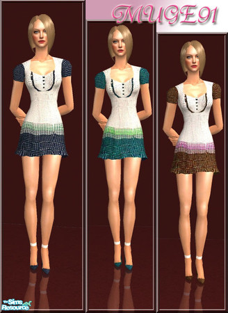 Sims 2 — Cute Dresses by muge91 — Mesh by LianaSims2(Mesh_075)