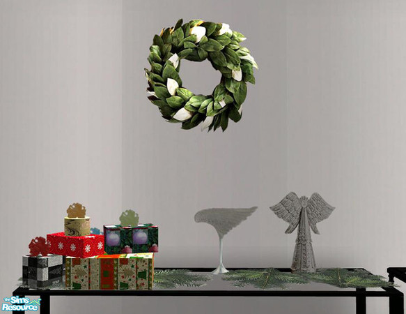 Sims 2 — XMas Set - Wreath by ShinoKCR — 