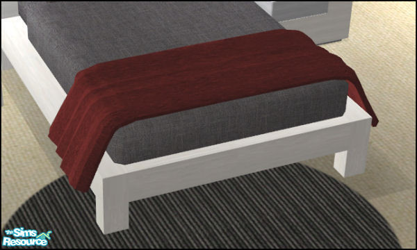 Sims 2 — Puzzle Bedroom - Blanket by Elize-37sims — This is a separate object and also fit the Maxi beds. Cloned from a