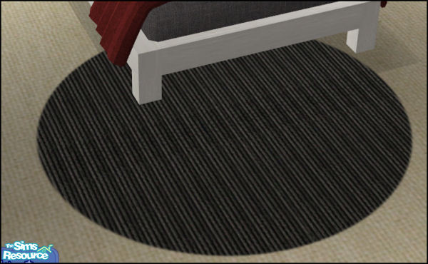 Sims 2 — Puzzle Bedroom Rug by Elize-37sims — A round rug.