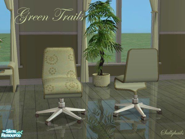 Sims 2 — Requested - Green Trails Arizona Study - Study Chair by sallyhails — I was asked to do some matching room sets