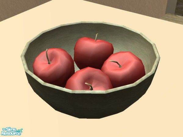Sims 2 — Suave Dining - Fruit Bowl by EarthGoddess54 — This is the mesh file, which you will need for recolors. :) Part