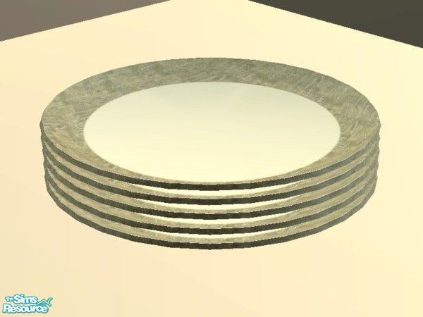 Sims 2 — Suave Dining - Deco Plates by EarthGoddess54 — This is the mesh file, which you will need for recolors. :) Part