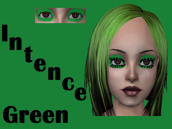 Sims 2 — Intence Green Eyeshadow by staceylynmay2 — Very intence green eyeshadows for Toddler - Adult females only.