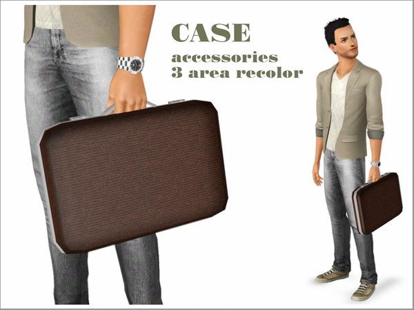Sims 3 — Case by Severinka_ — Created by Severinka Business case accessory for male and female left hand 3 area recolor