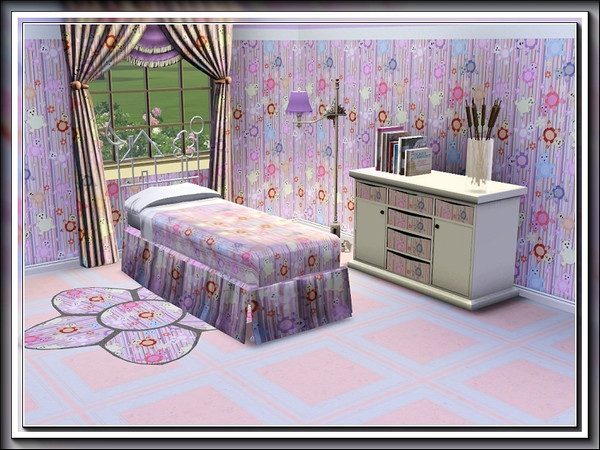 Sims 3 — marcorse_bearly striped pattern by marcorse — It's raining bears in this vertical pattern with a textured