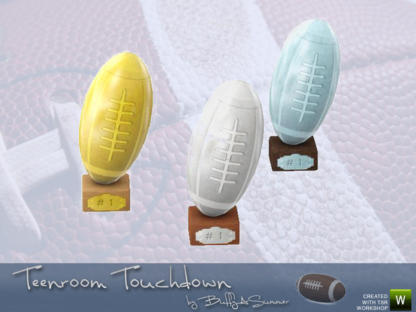 Sims 3 — Touchdown Trophy 2 by BuffSumm — Created by BuffSumm @ TSR Part of the *Teenroom Touchdown* ***TSRAA***