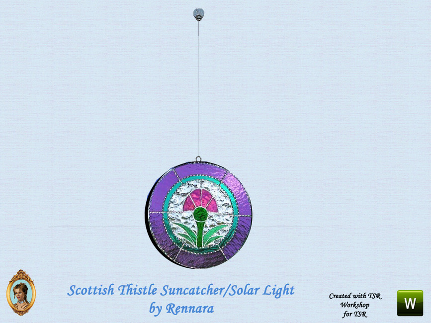 The Sims Resource Scottish Thistle Sun Catcher Solar Light