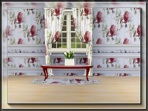 Sims 3 — marcorse_in the hedgerow pattern by marcorse — This little hummingbird has found a deep pink rose flowering in