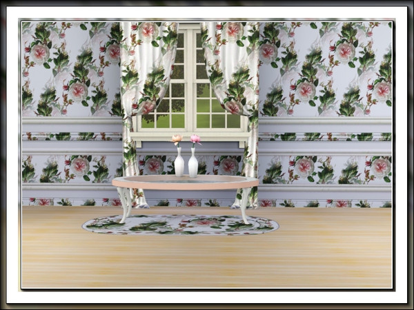 Sims 3 — marcorse_rose malmaison pattern by marcorse — This beautiful, quartered blush pink rose, more properly titled
