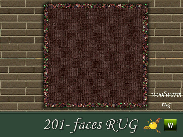 Sims 3 — evi 201-faces rug by evi — The rug with the 201 different faces for all tastes. Play with it, change materials,