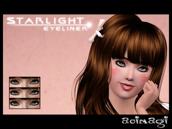Sims 3 — Starlight Eyeliner by AB_Creations — Starlight Eyeliner T - E by Aaron Beerling - My first eyeliner creation! -