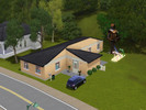 Sims 3 — Little Longhouse NO CC by XxLexxyKinnsXx2 — This cozy house has a nice backyard, cozy living space, small