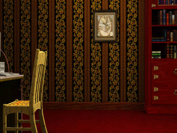 Sims 3 — Antique Map of America by Eboluh — An antique map of America for all the steampunk, geography lovers and
