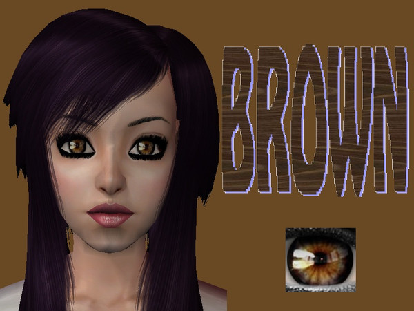 Sims 2 — Brown Eyes by staceylynmay2 — Wild brown eyes