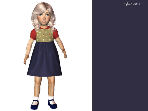 Sims 2 — Toddler Dress Set - 5fbba24d Dec27dress5 by giasims — Navy skirt and red top