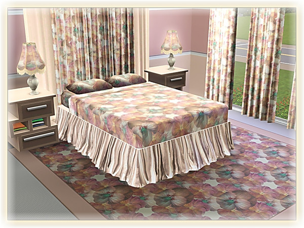 Sims 3 — marcorse_pansy brown pattern by marcorse — Another massed floral display, this time pansies in muted browns with