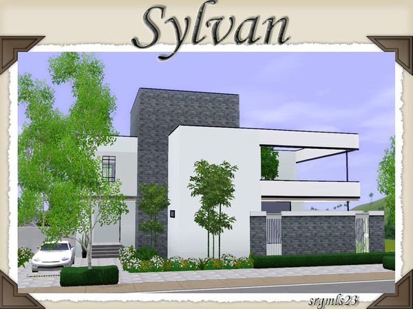 Sims 3 — Sylvan by srgmls23 — This modern house is a great addition to your town! The house has a stone and white