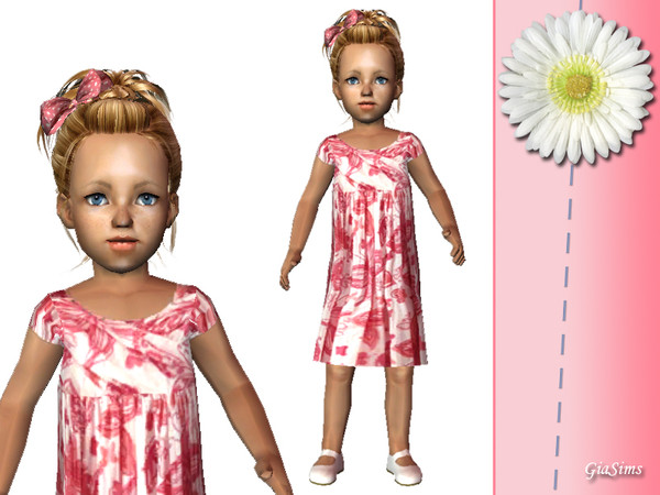 Sims 2 — Three summer dresses for toddlers - 5fd48cf8 April28dress3 by giasims — Pink wrap dress