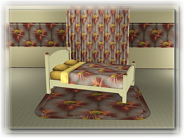 Sims 3 — marcorse_gloaming daisy pattern by marcorse — Another single chrysanthemum flower, itself a single, in this