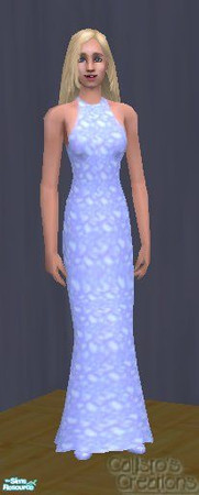 Sims 2 — Blue Frosted Formal by Callisto149 — This is a recolor of a Nightlife EP formal in frosted blue. I love the way