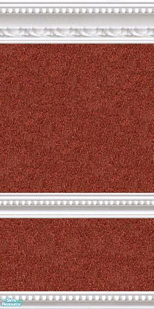 Sims 2 — jsf2WMBGRAutumnRail by jsf — The color of Autumn chair-railed in white marble beaded moulding. Have fun