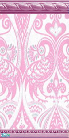 Sims 2 — KS Pink Wall by mskitty — A Pink Wall