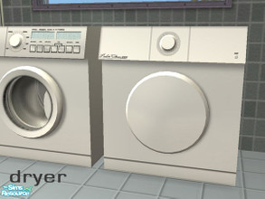 Sims 2 — Lancaster Laundry recol01 - Clothesdryer by Padre — A recolour of the Lancaster Laundry set in blues and touches