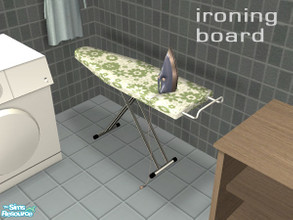 Sims 2 — Lancaster Laundry recol01 - Ironing Board by Padre — A recolour of the Lancaster Laundry set in blues and