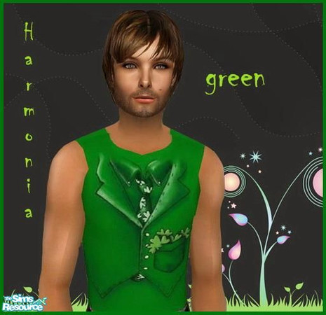 Sims 2 — Funny Boys - Green by Harmonia — no needed mesh!