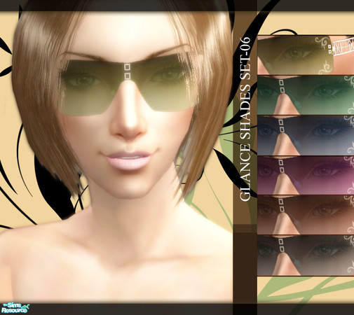 Sims 2 — Glance Shades Set-06 by kyna987 — Glance Shades. Comes in 6 colours. Credits given. Thanks =]