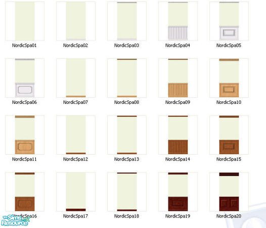 Sims 2 — Nordic Spa by gil_shalos — A set of 20 walls painted Nordic Spa(from the Dulux Light and Space range)with a