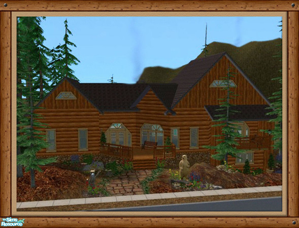 Sims 2 — 325 Grizzly Mountain Road, Furnished & Unfurnished by Pinecat — Spacious rms with the cozy feel that only a