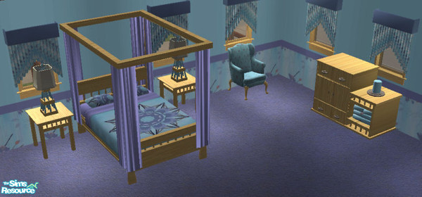 Sims 2 — TC 50 - Harrison Bedroom Recolor by jennikj — A recolor of Dgandy\'s Harrison Bedroom set using Texture