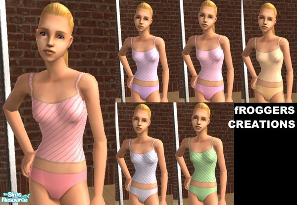 Sims 2 — Teen PJ\'s and Undies by frogger1617 — PJ\'s and Undies for your Teen Sims.