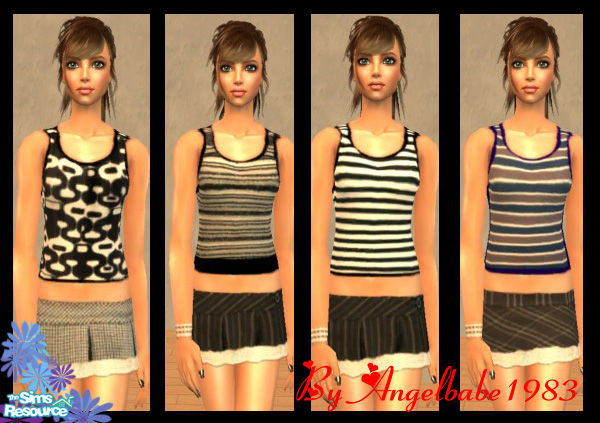Sims 2 — Sally Set by Angelbabe1983 — Here is another Skirt and Top Set. It\'s the same as my other set but instead you