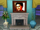 Sims 3 — Sabine Original of Frida Kahlo by doon27 — This painting was painted in game by a sim called Sabine from a photo