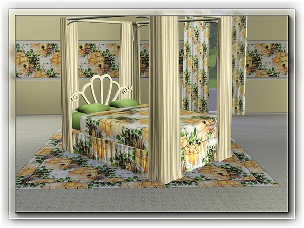 Sims 3 — marcorse_ivy birdhouse pattern by marcorse — A small wooden birdhouse nestled next to a bucket of trailing ivy,