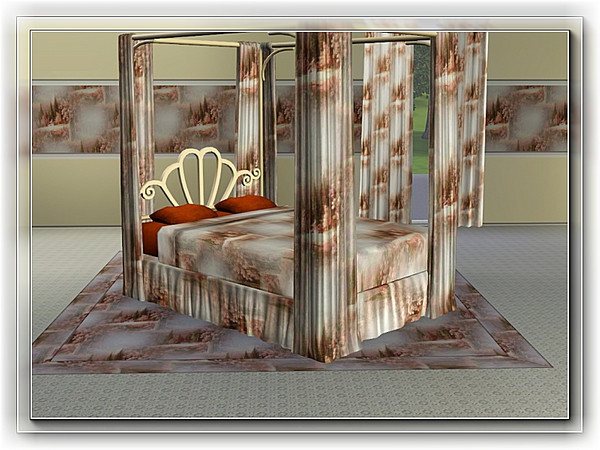 Sims 3 — marcorse_cabin in the wood pattern by marcorse — Not easy to see through the mist, but there is a small cabin