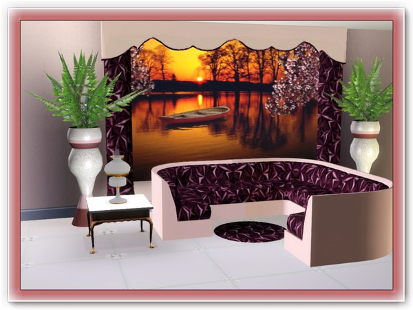 Sims 3 — marcorse_satin puff claret pattern by marcorse — This is the claret variation of my fabric texture, Satin Puff.