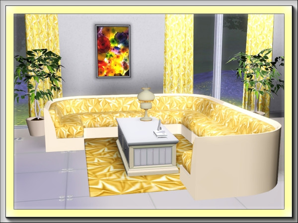 Sims 3 — marcorse_satin puff buttercup pattern by marcorse — This is the buttercup yellow variation of my fabric texture,