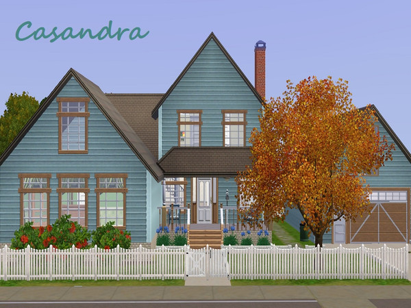 Sims 3 — Casandra by BarbC0702 — * NO CC Just a cute family home for your sims. 3 bedrooms,2 baths, small garden,pinwheel
