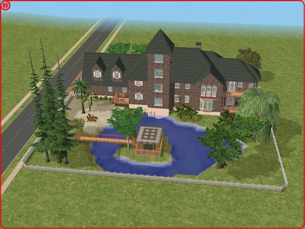 Sims 2 — Lakeside Mansion by RamboRocky90 — This is my dream vacation home.